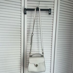 Antonio Melani White Real Leather Crossbody